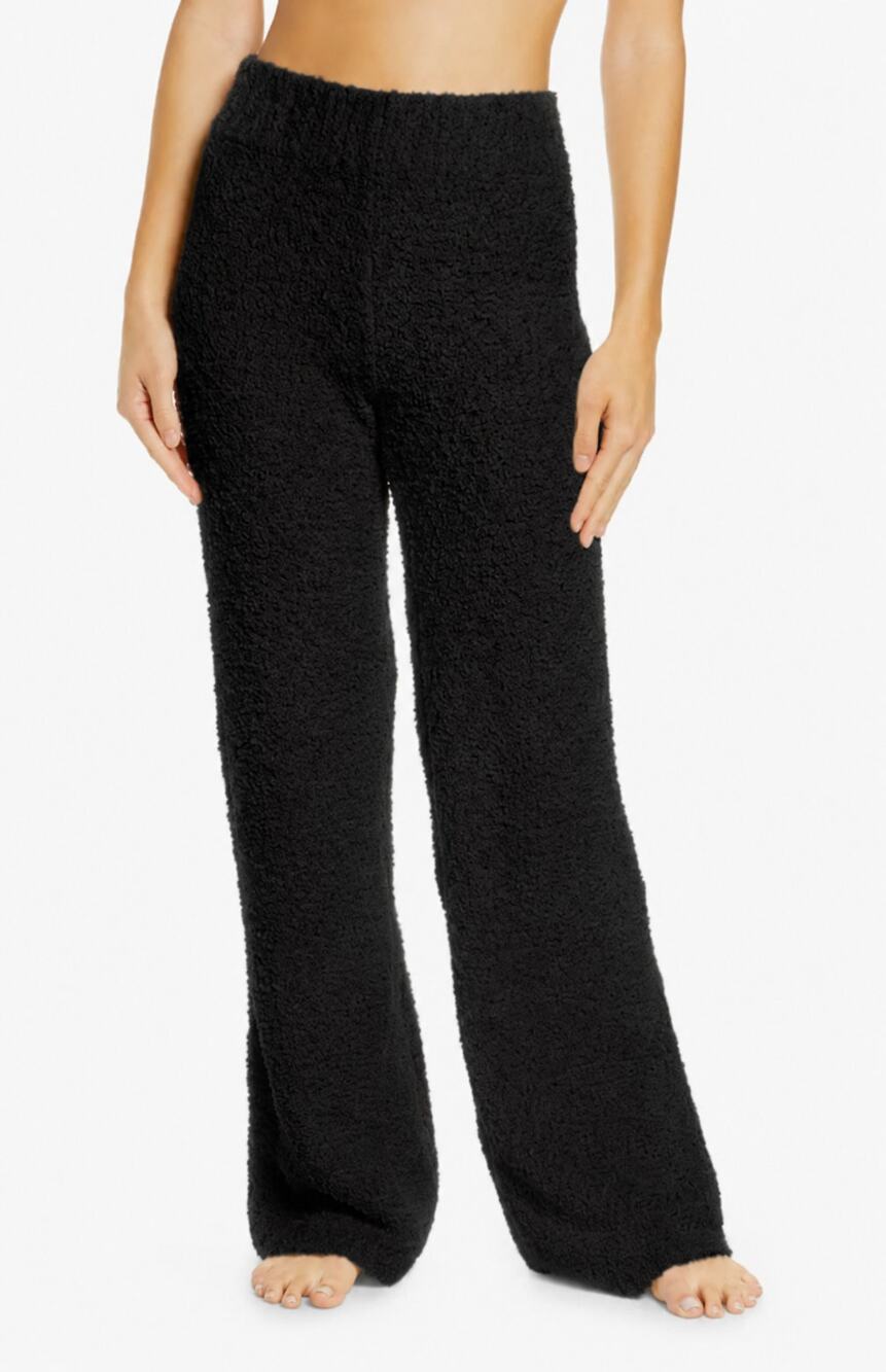 Skims Cozy Knit Boucle Pants Black Onyx Soft Lounge Pants Sz XXS/XS